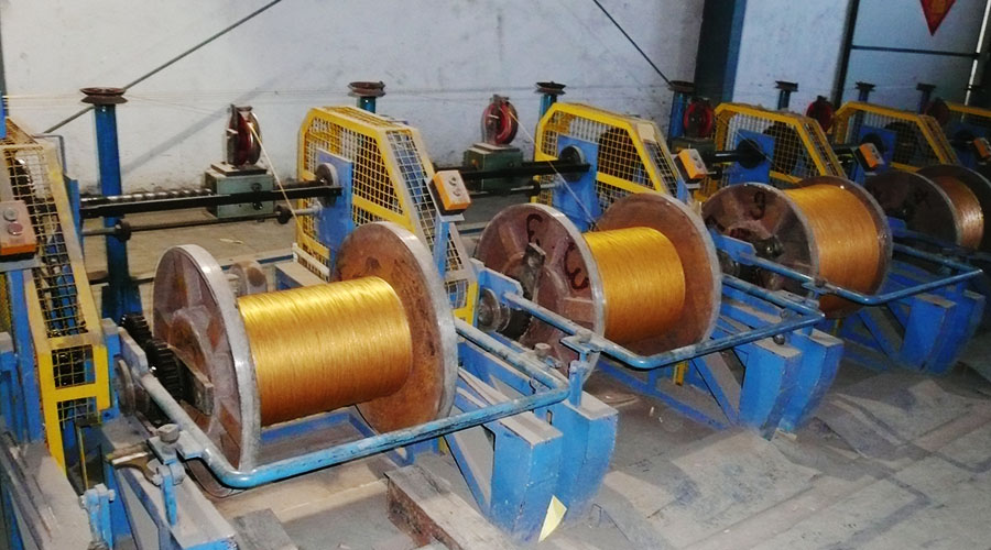 Copper wire drawing machine
