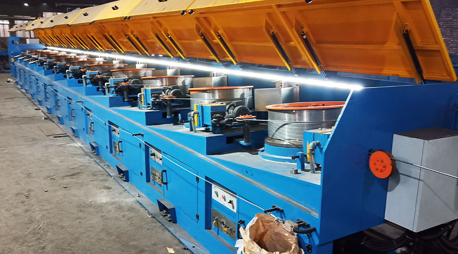 Low carbon steel wire drawing machine