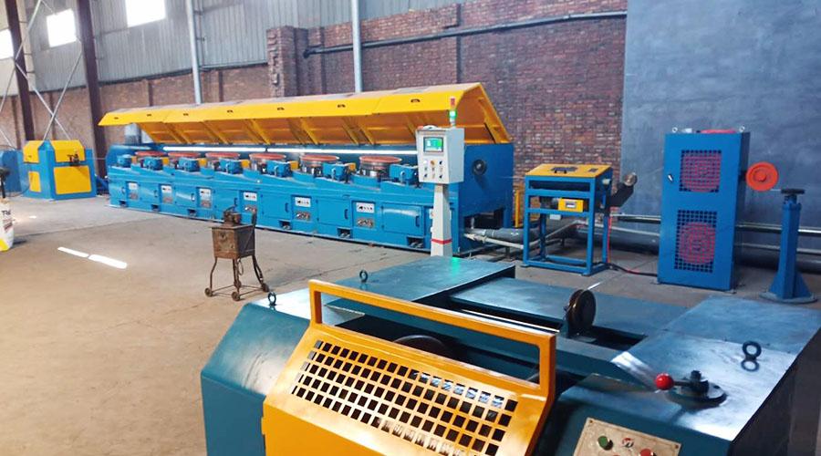 straight-forward wire drawing machine