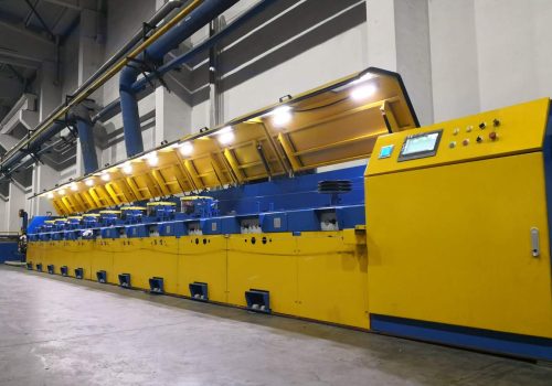 Máquina de trefilado de alambre en línea recta con accionamiento directo servo